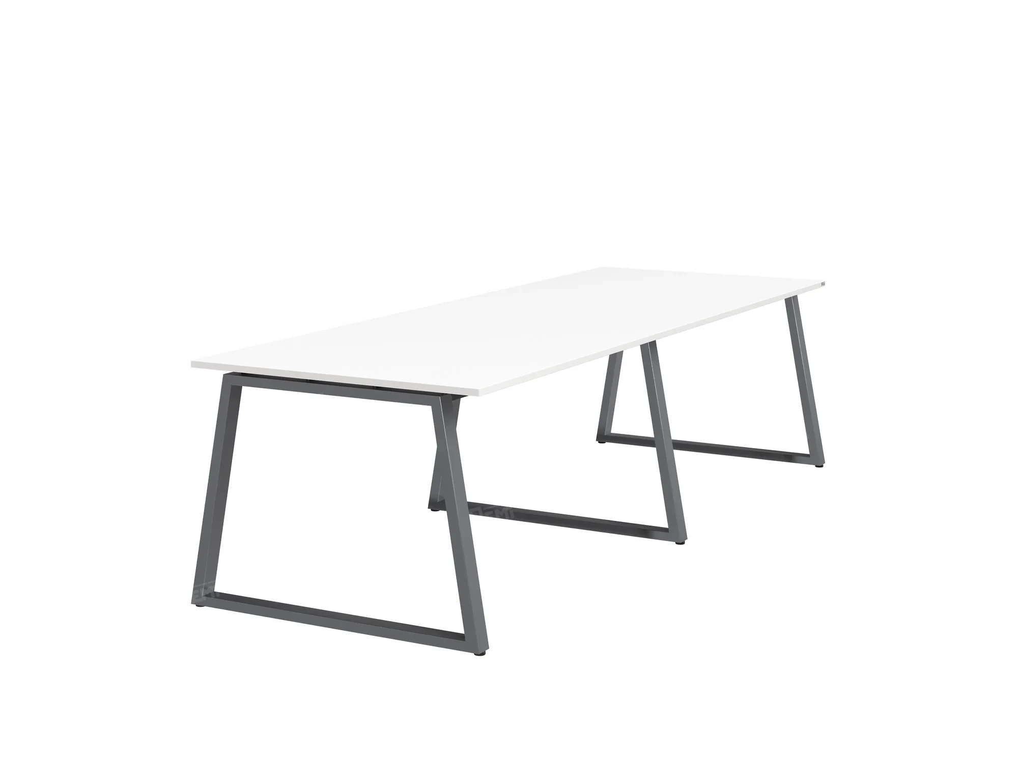 Cтол для переговоров, на A-обазном каркасе 2200x1200x750 RM083-220x120 Белый/Серый