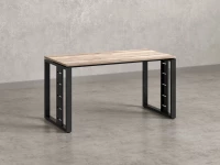 Стол прямой на О-образных опорах 1600x700x750 RM040-16x7 Дуб Маувелла/Черный