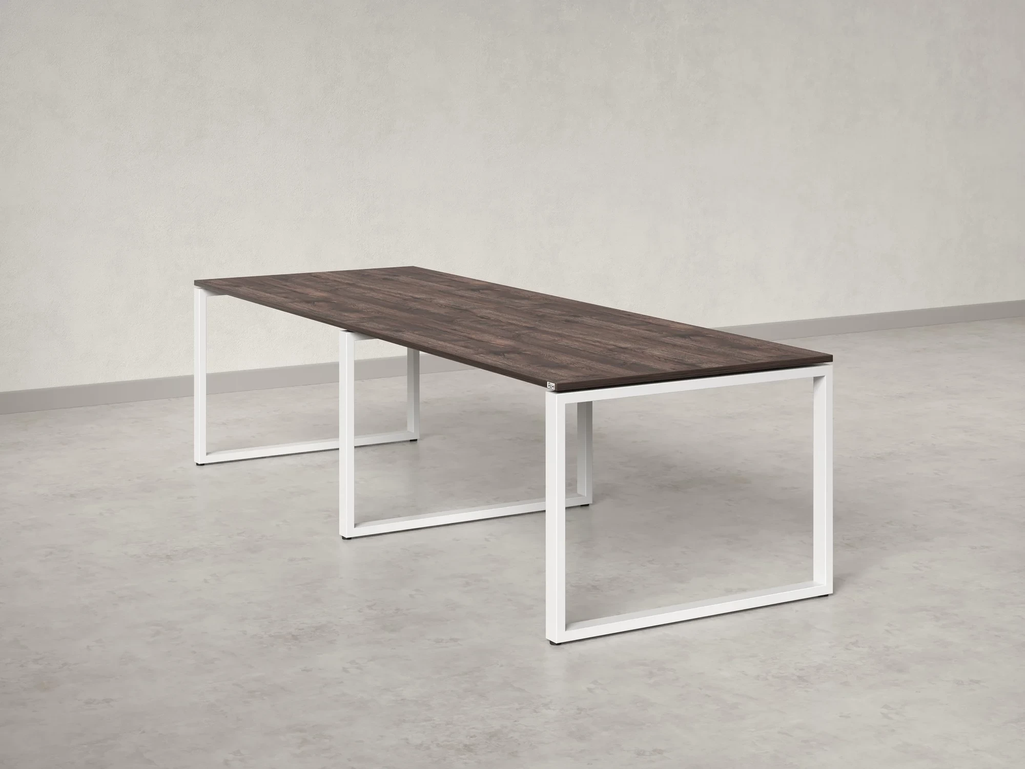 Cтол для переговоров, на О-обазном каркасе 2500x1400x750 RM081-250x140 Дуб Апрельский шоколад/Белый