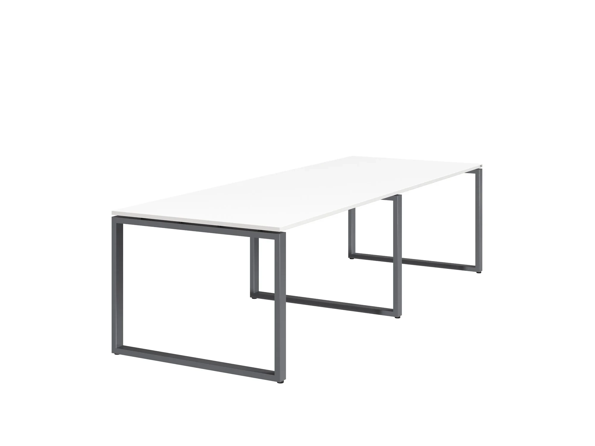 Cтол для переговоров, на О-обазном каркасе 2600x1400x750 RM081-260x140 Белый/Серый