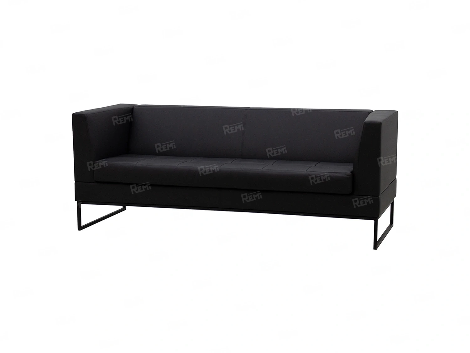 Диван Лиз на 2 места цвет Черный