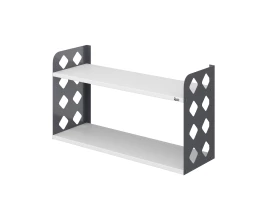 Полка настенная 900x300x500 RM192-90x30 Белый/Серый