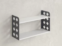 Полка настенная 900x300x500 RM192-90x30 Белый/Серый