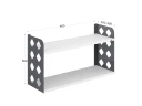 Полка настенная 900x300x500 RM192-90x30 Белый/Серый