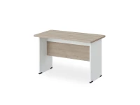 BRL RB002-180х85 Стол прямой с вогнутой столешницей 850 мм 1800х850х740 Шорвуд/Белый