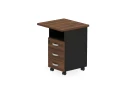 BRL RB092-45х58R Тумба приставная правая 650х580х740 Орех Вармия/Черный