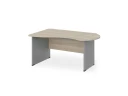 BRL RB004-140х80L Стол асимметричный левый 1400х800х740 Шорвуд/Серый вулкан-кий