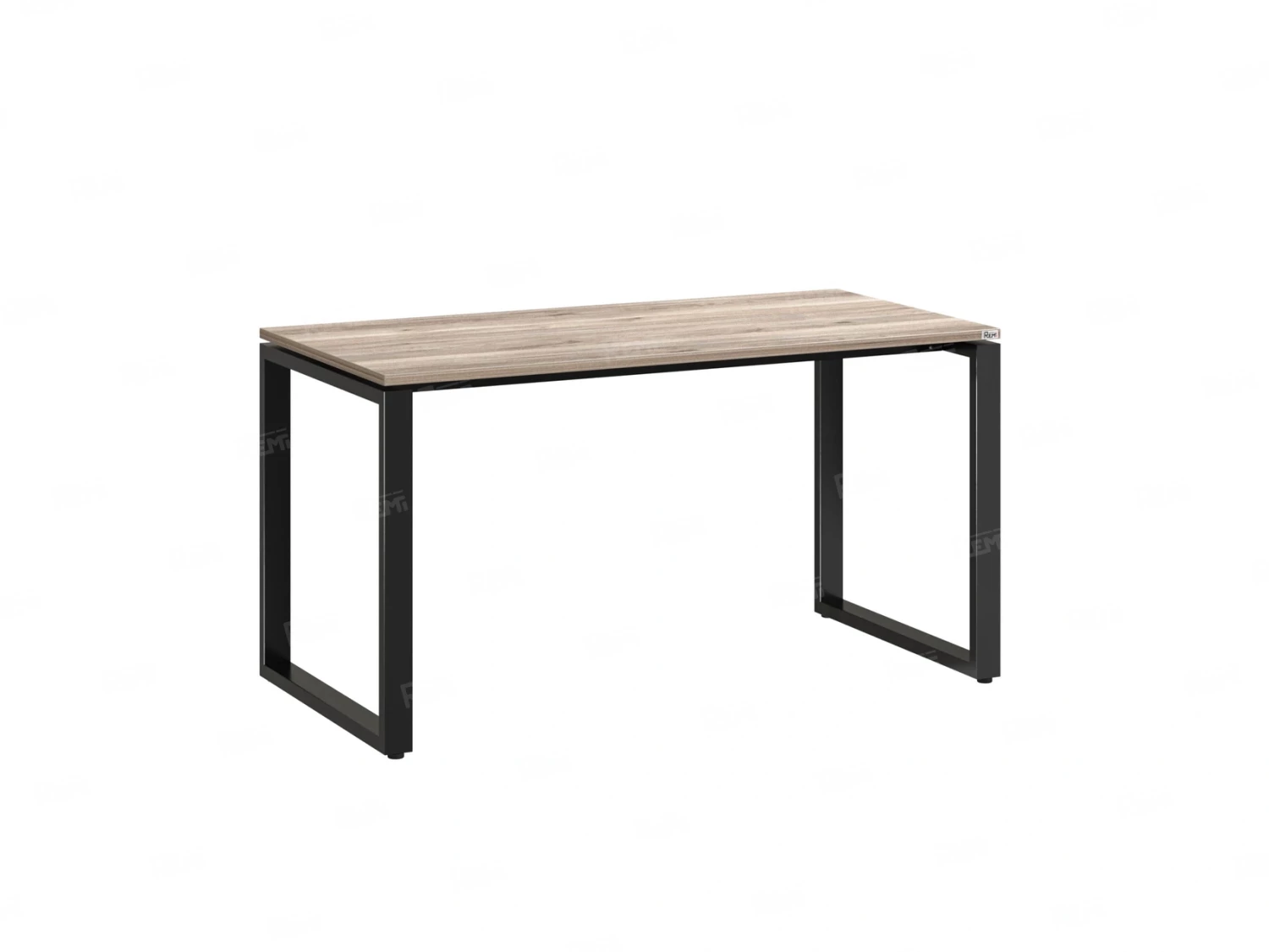 Стол прямой на O-образных опорах 1200x600x750 RM002-12x6 Дуб Маувелла/Черный