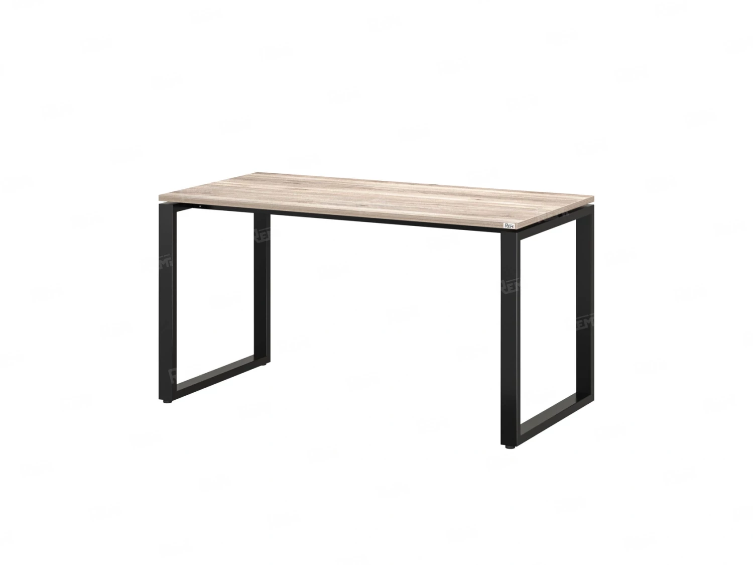 Стол прямой на O-образных опорах 1200x600x750 RM002-12x6 Дуб Маувелла/Черный