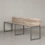 Бенч-система в 1 ряд, 2 рабочих места 2 ЛДСП экранов 2400x600x750 RM168-4-24x6 Дуб Маувелла/Серый