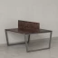 Бенч-система, 2 рабочих места, с одним экраном ЛДСП 1400x1200x750 RM172-2-14x12 Дуб Апрельский шоколад/Серый