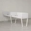 Бенч-система в 1 ряд, 2 рабочих места 5 тканевых экранов 2000x800x750 RM174-1-20x8 Белый/Белый
