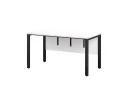 Стол прямой на П-образных опорах, экран ЛДСП 1800x600x750 RM005-18x6 Белый/Черный