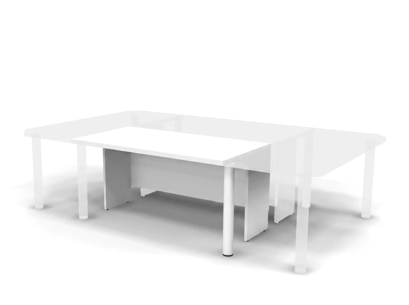 Элемент конфернц RACR010 стола (без опор) 150,5x80x75 Белый, Серия Аккорд Директор | Accord Director