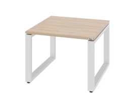 Журнальный стол с полкой 1200x600x550 RM182-12x6 Вяз Швейцарский светлый/Белый