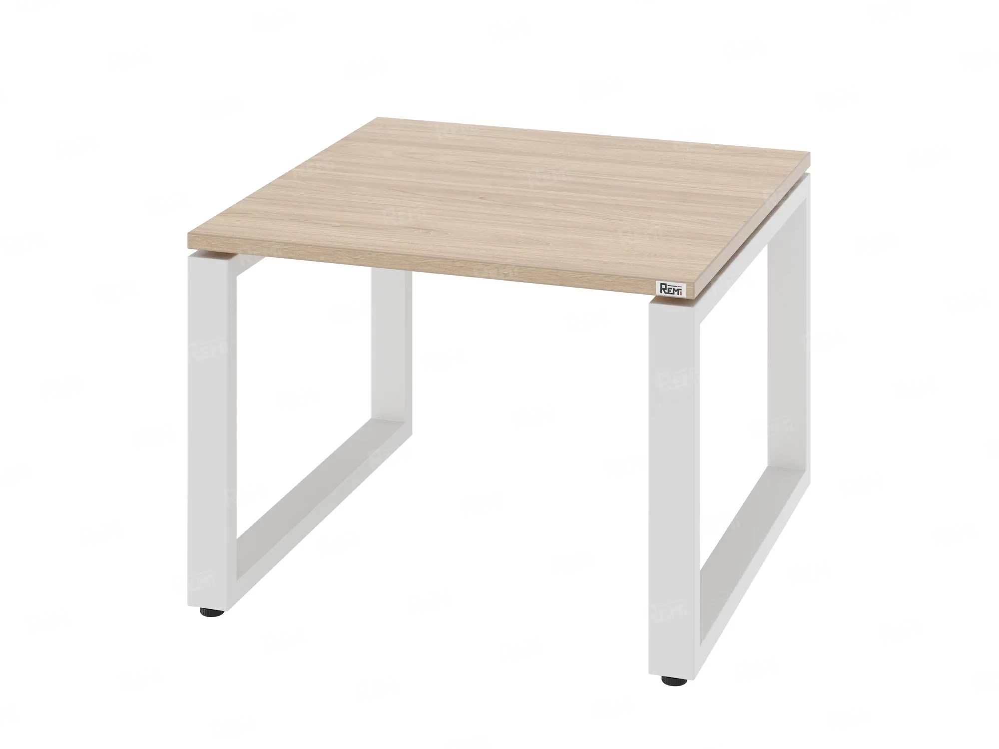 Журнальный стол с полкой 1200x600x550 RM182-12x6 Вяз Швейцарский светлый/Белый