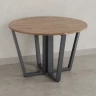Круглый стол на U-образных опорах 1400x1400x750 RM188-14x14 Дуб Юстус/Серый