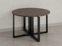Круглый стол на О-образных опорах 1300x1300x750 RM187-13x13 Дуб Апрельский шоколад/Черный