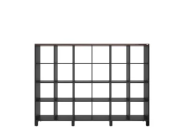 Стеллаж, 24 ячейки 2250х370х1620 RM141-225x37 Дуб Апрельский шоколад/Черный