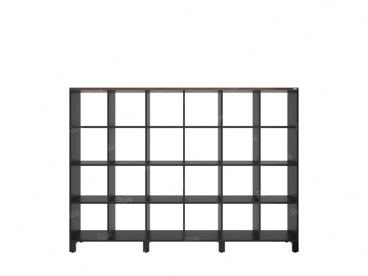 Стеллаж, 24 ячейки 2250х370х1620 RM141-225x37 Дуб Апрельский шоколад/Черный