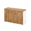 Низкий шкаф-купе на регулируемых опорах 1200x420x750 RM125-120x42 Дуб Юстус/Белый