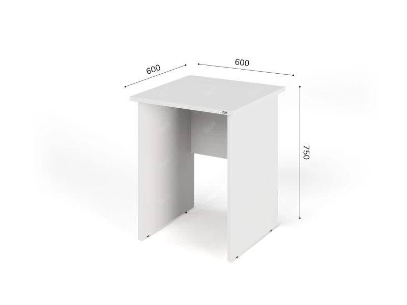 Прямоугольный стол RLG001 60x60x75 Белый, Серия ЛАЙТ | LIGHT