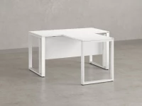 Стол с брифингом на О-образных опорах с экраном ЛДСП RM046-18x7 1800x2500x750 Белый/Белый