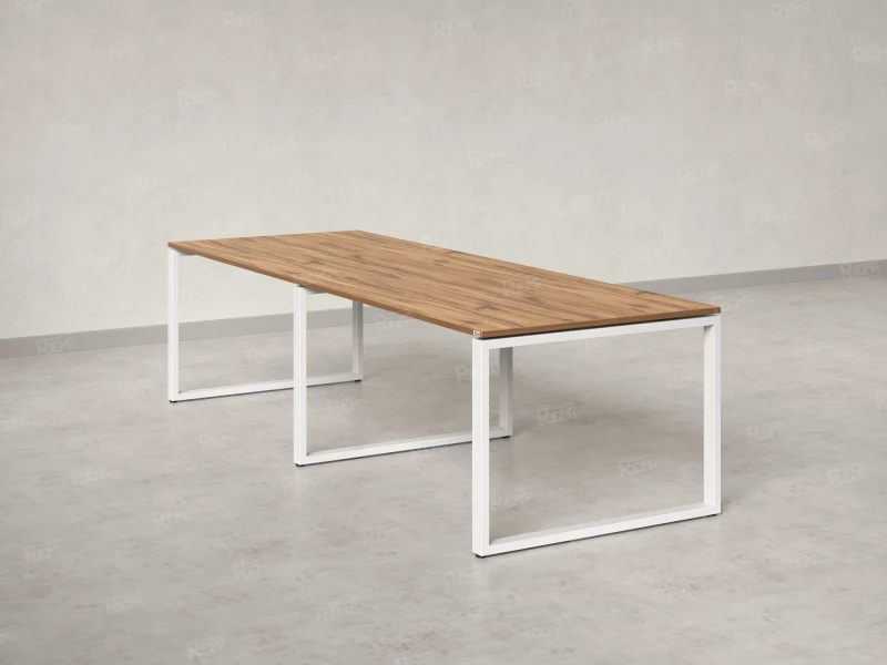 Cтол для переговоров, на О-обазном каркасе 2400x1400x750 RM081-240x140 Юстус/Белый