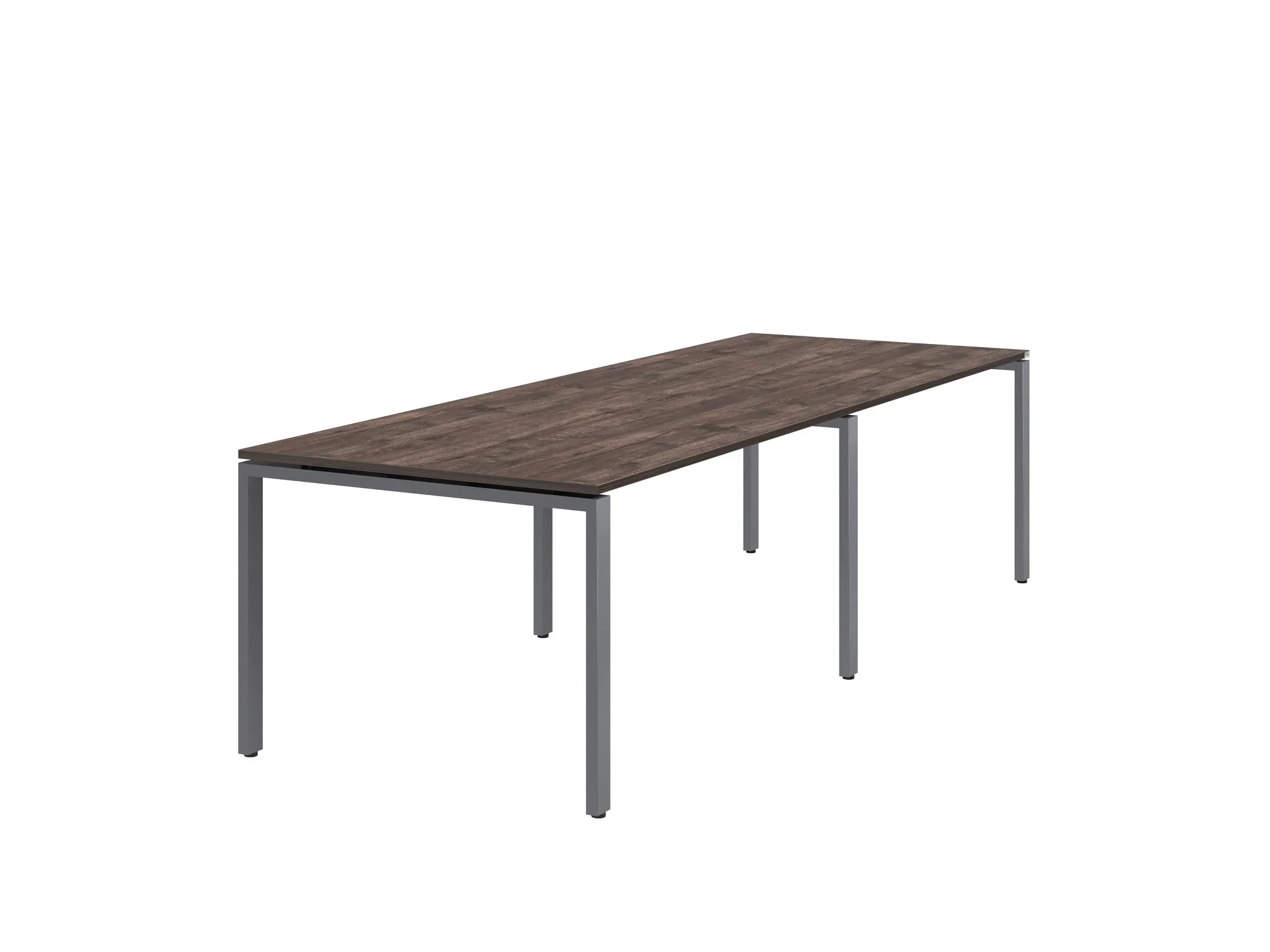 Cтол для переговоров, на П-образном каркасе 2300x1250x750 RM080-230x125 Дуб Апрельский шоколад/Серый
