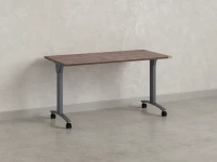 Стол складной, мобильный 800x600x750 RM011-8x6 Дуб Апрельский шоколад/Серый