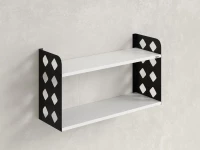 Полка настенная 900x300x500 RM192-90x30 Белый/Черный