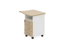 BRL RB089-73х60R Тумба приставная правая 730х600х740 Акация/Белый