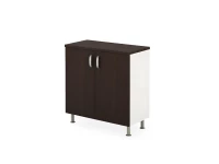 BRL RB046-90х43 Шкаф закрытый 2 уровня 900х430х930 Венге/Белый