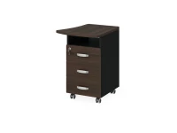 BRL RB085-53х60R Тумба приставная правая 530х600х740 Венге/Черный