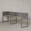 Бенч-система в 1 ряд, 2 рабочих места 5 тканевых экранов 2700x800x750 RM168-1-27x8 Дуб Маувелла/Серый
