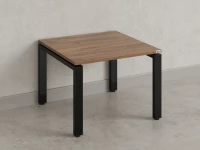 Журнальный стол с полкой 1000x700x550 RM183-10x7 Дуб Юстус/Черный