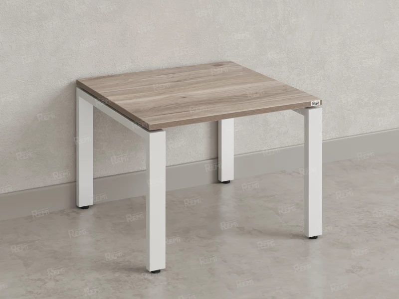 Журнальный стол с полкой 600x700x550 RM183-6x7 Дуб Маувелла/Белый