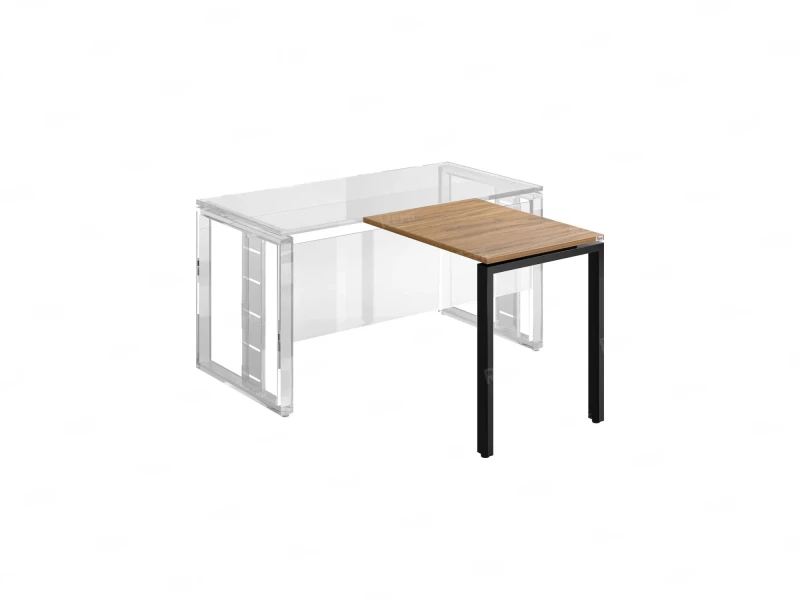 Брифинг прямой, с парящей столешнецей, на П-образном каркасе 1000x600x750 RM070-10x6 Юстус/Черный