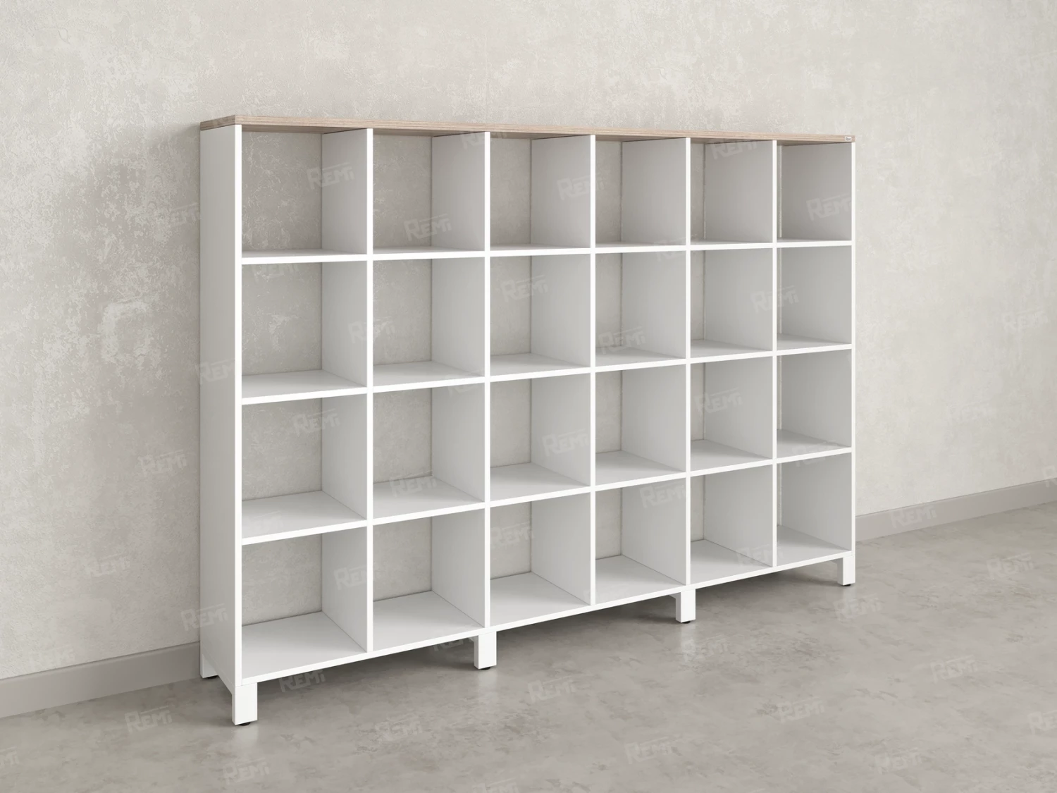 Стеллаж, 24 ячейки 2250х370х1620 RM141-225x37 Дуб Маувелла/Белый