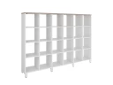 Стеллаж, 24 ячейки 2250х370х1620 RM141-225x37 Дуб Маувелла/Белый