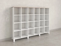 Стеллаж, 24 ячейки 2250х370х1620 RM141-225x37 Дуб Маувелла/Белый