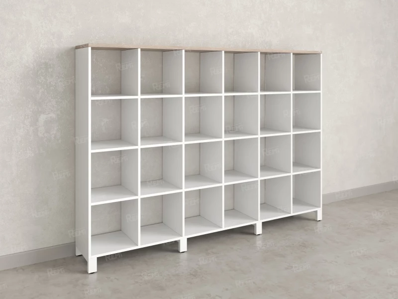 Стеллаж, 24 ячейки 2250х370х1620 RM141-225x37 Дуб Маувелла/Белый