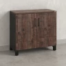 Шкаф низкий распашной, 2 уровня 900x420x850 RM147-90x42 Дуб Апрельский шоколад/Черный