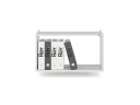 Настенная полка RLG064 73x28x41,2 Белый, Серия ЛАЙТ | LIGHT