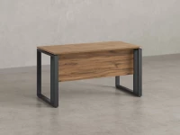 Стол прямой на О-образных опорах с экраном ЛДСП 1200x800x750 RM041-12x8 Юстус/Серый