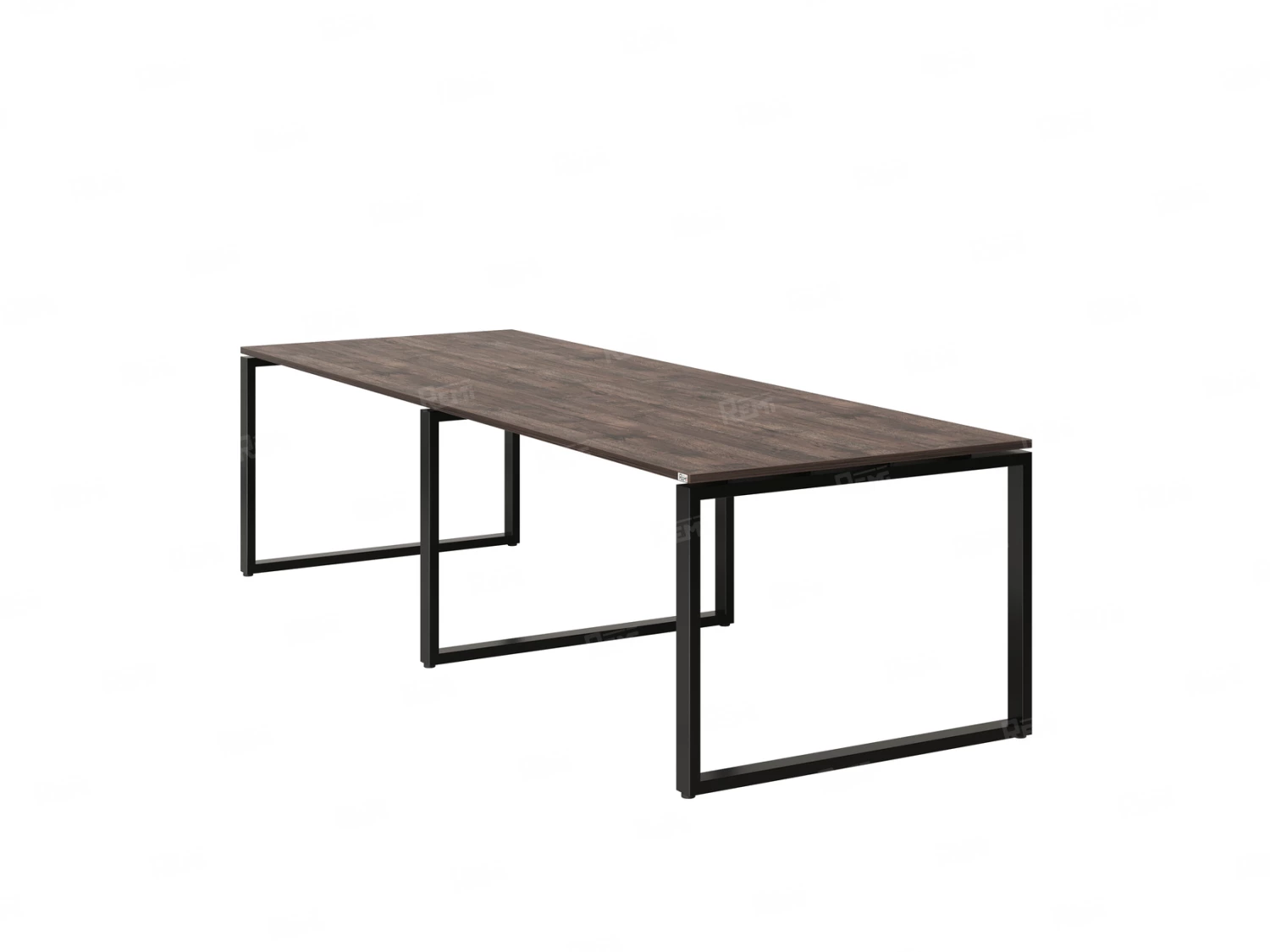 Cтол для переговоров, на О-обазном каркасе 2200x1450x750 RM081-220x145 Дуб Апрельский шоколад/Черный