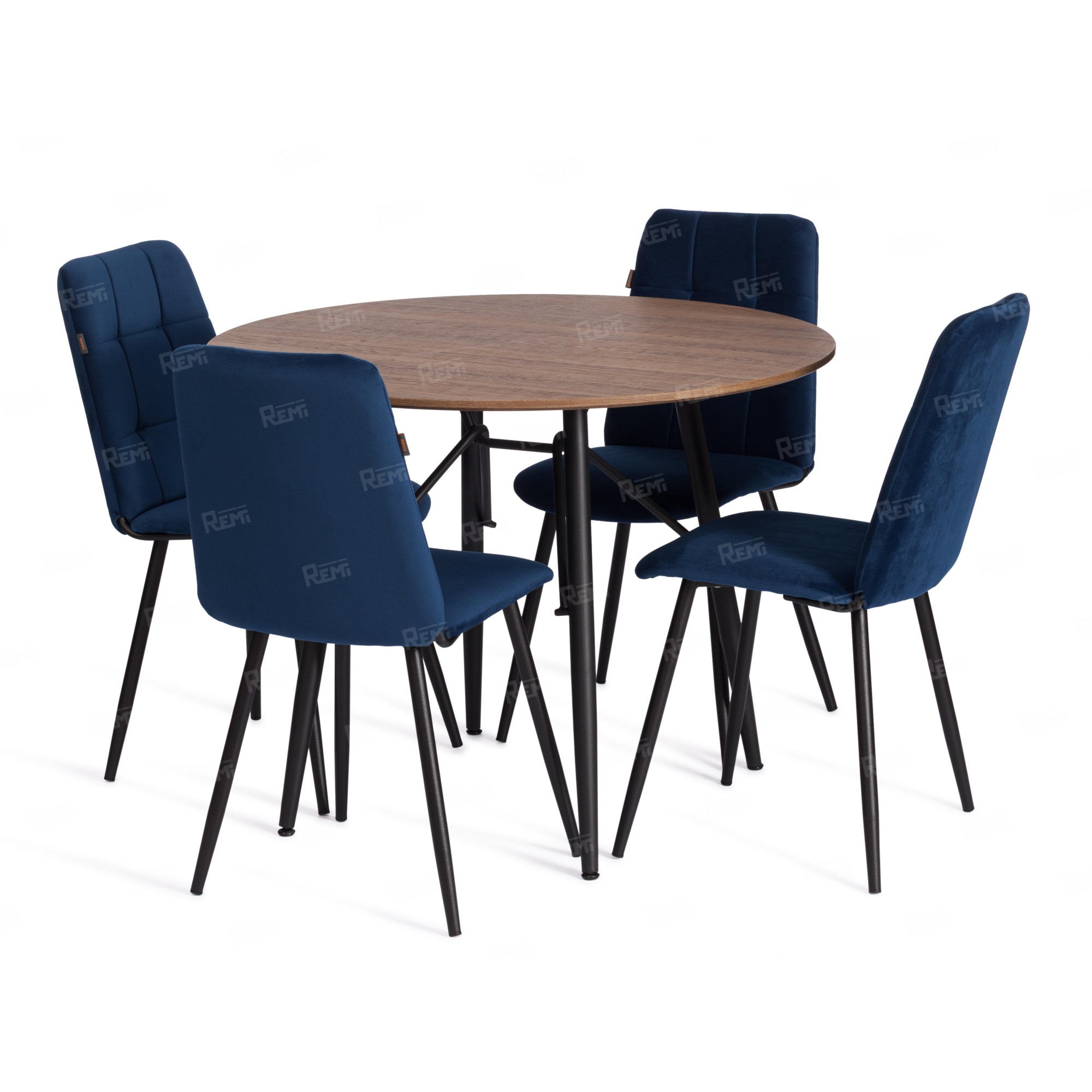 Стул обеденный Asti Синий/Синий, Велюр (арт. 24803)