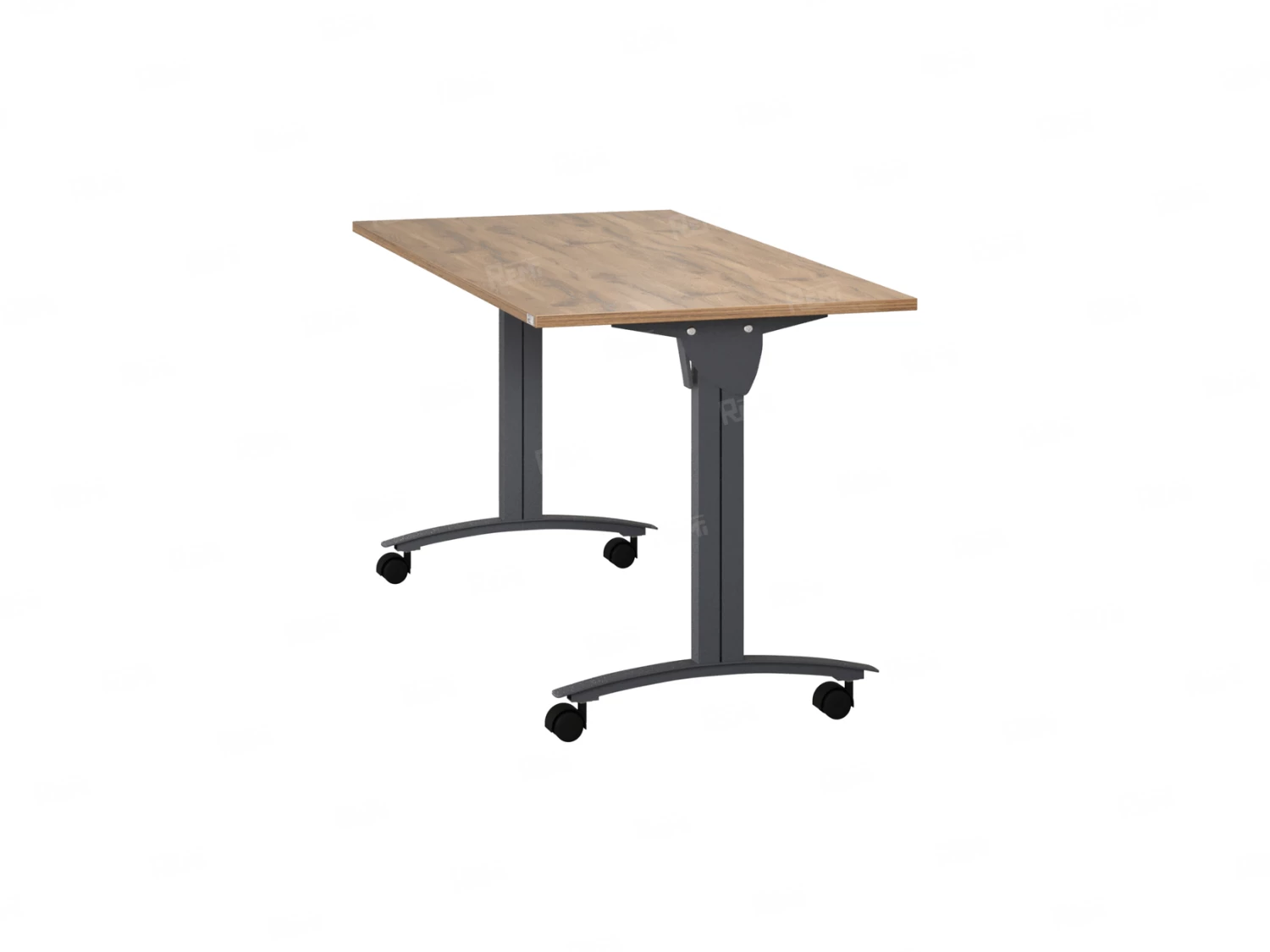 Стол складной, мобильный 1000x700x750 RM011-10x7 Дуб Юстус/Серый