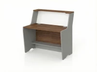 BRL RB083-140х82 Модуль прямой с вырезом, высокий 1400х822х1175 Орех Вармия/Серый вулканический