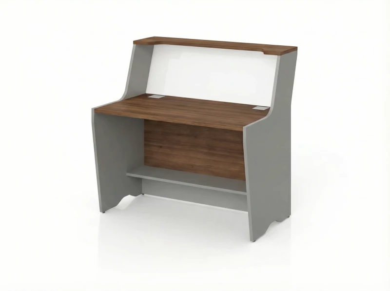 BRL RB083-140х82 Модуль прямой с вырезом, высокий 1400х822х1175 Орех Вармия/Серый вулканический